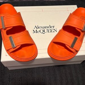 Alexander McQueen orange slides